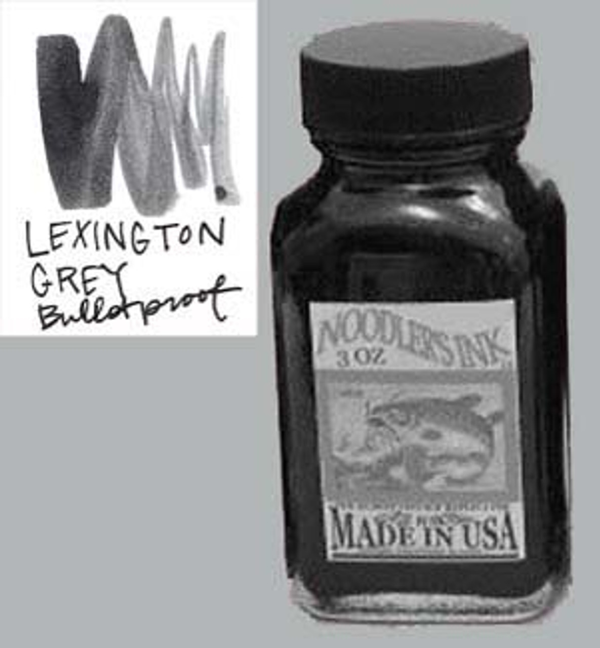 Noodlers Ink 3oz Bulletproof Lexington Grey - Wet Paint Artists
