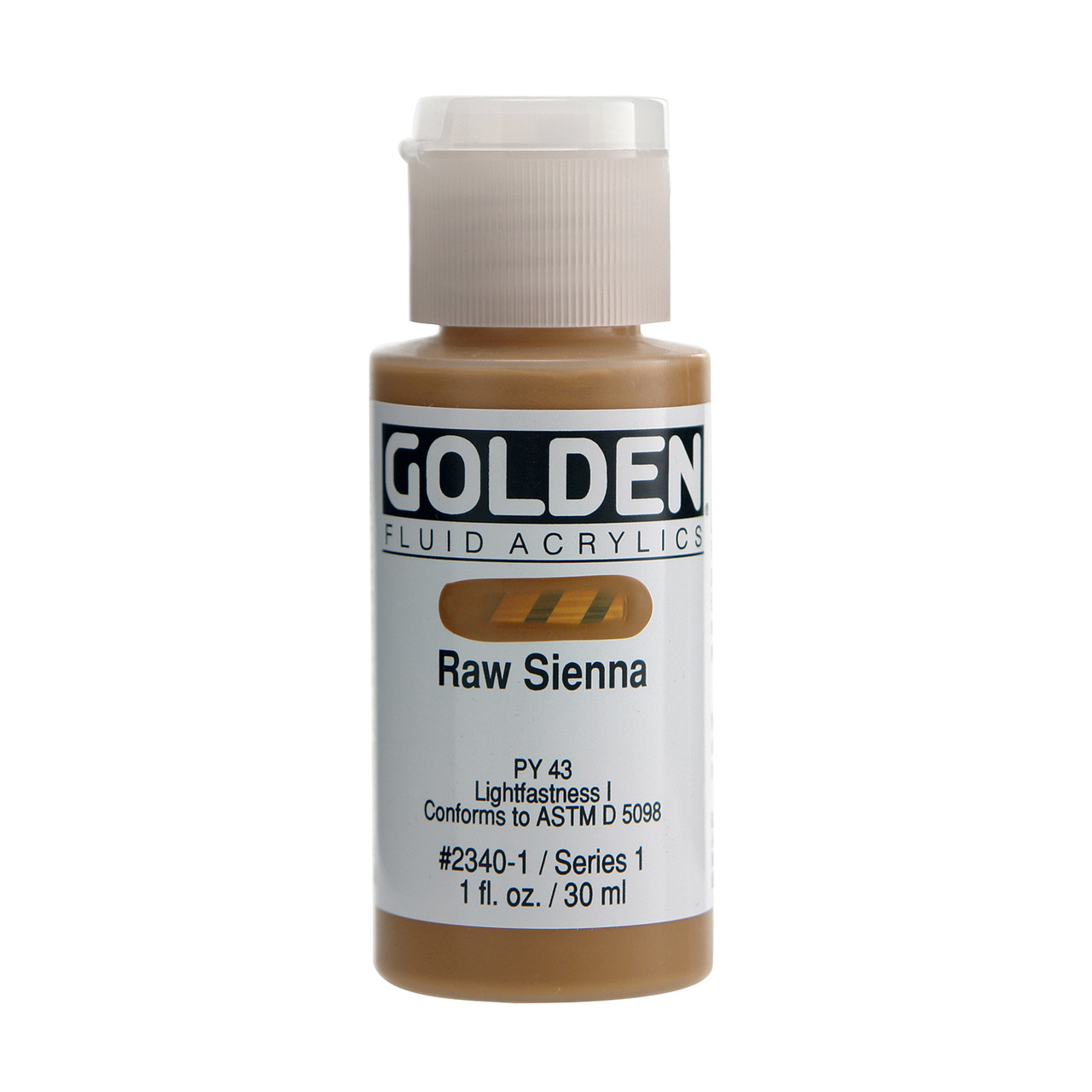 Golden High Flow Acrylic Raw Sienna 4 oz