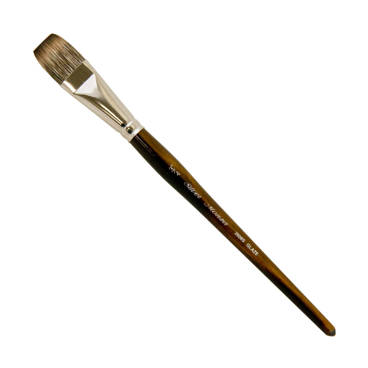 Silver Brush Monza Short-Handle Brush Glaze 3/4-Inch - Wet Paint