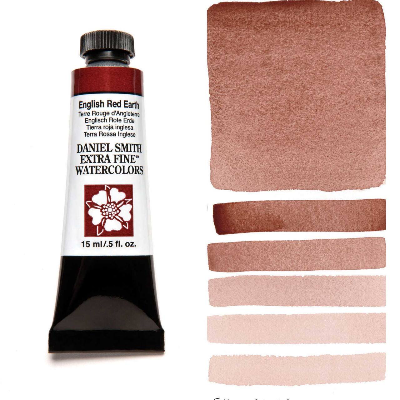 Daniel Smith Extra Fine Watercolor Paint, 15ml Tube, English Red Earth,  284600137