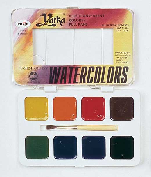 Yarka Watercolor Student Set of 8 Colors - Wet Paint Artists