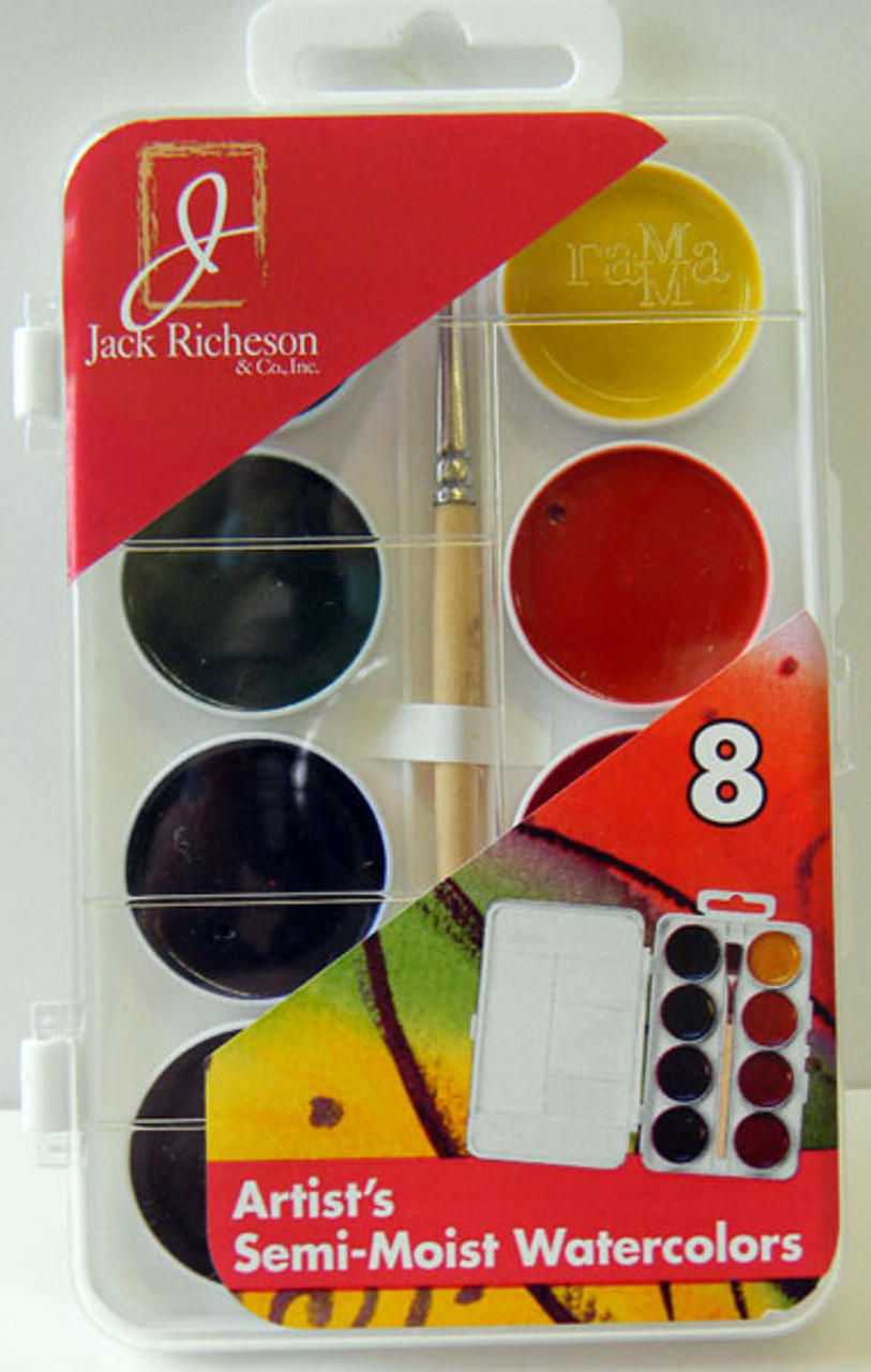 Jack Richeson Semi-moist Metallic Watercolor Pans