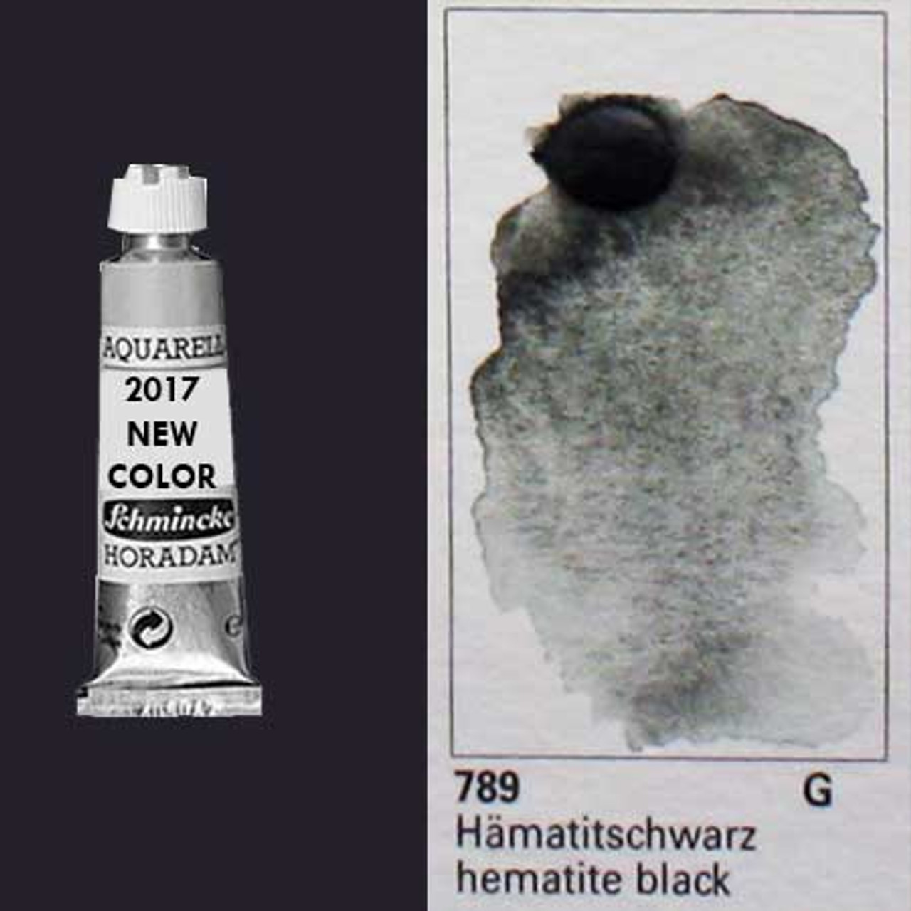 Schmincke Horadam Watercolor Hematite Black, 15ml
