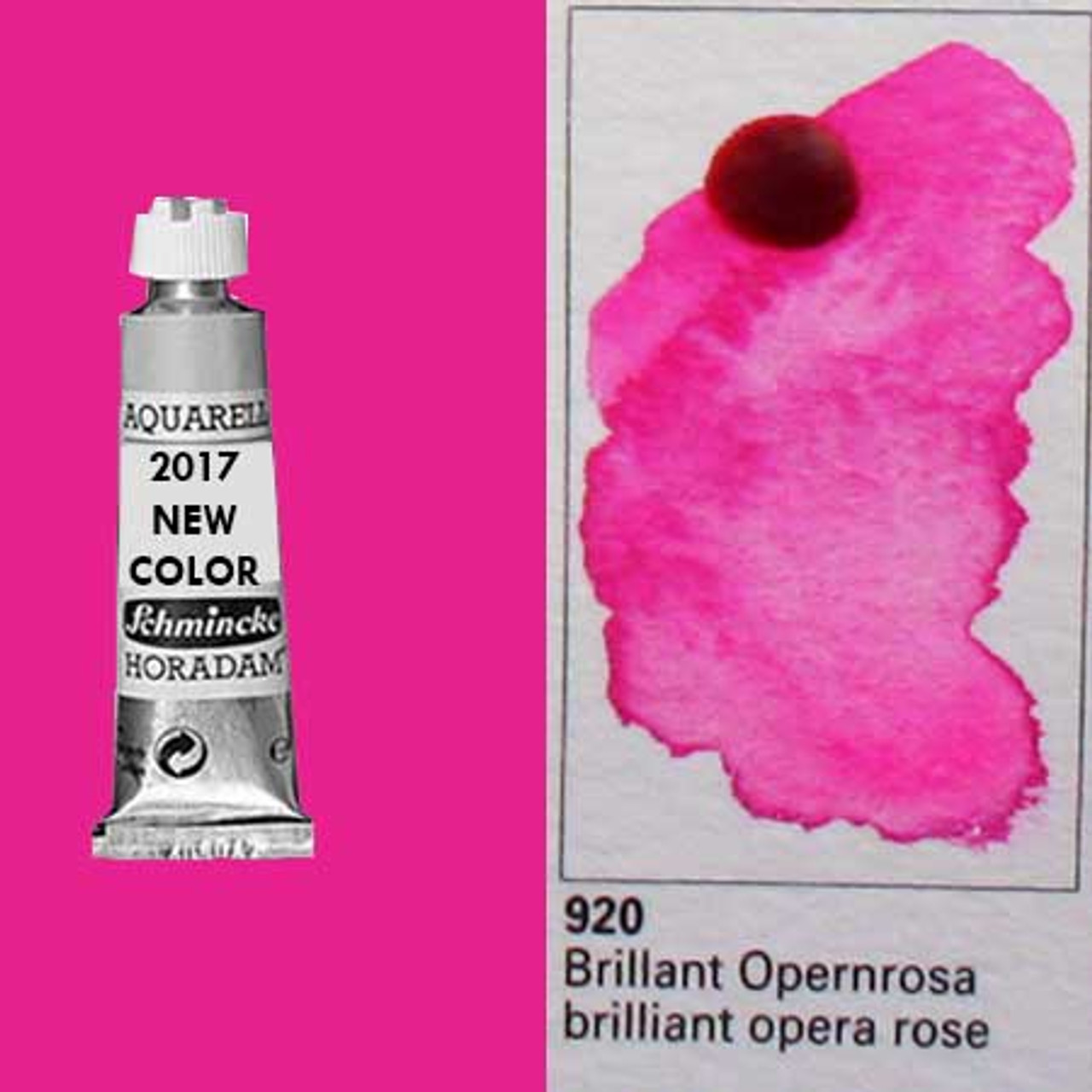 Schmincke Horadam Aquarell 15ml Tube Watercolor Brilliant Opera Rose - 920