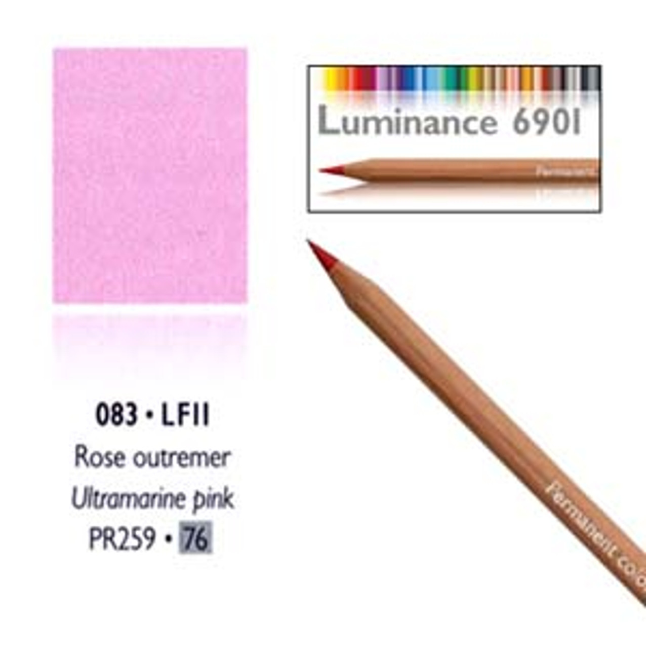 Caran d'Ache Luminance Pencil Pink White