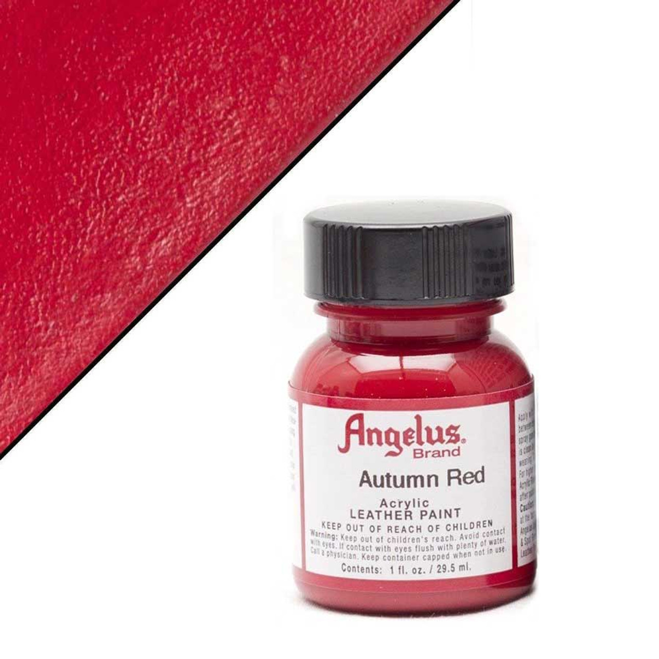 red acrylic leather paint