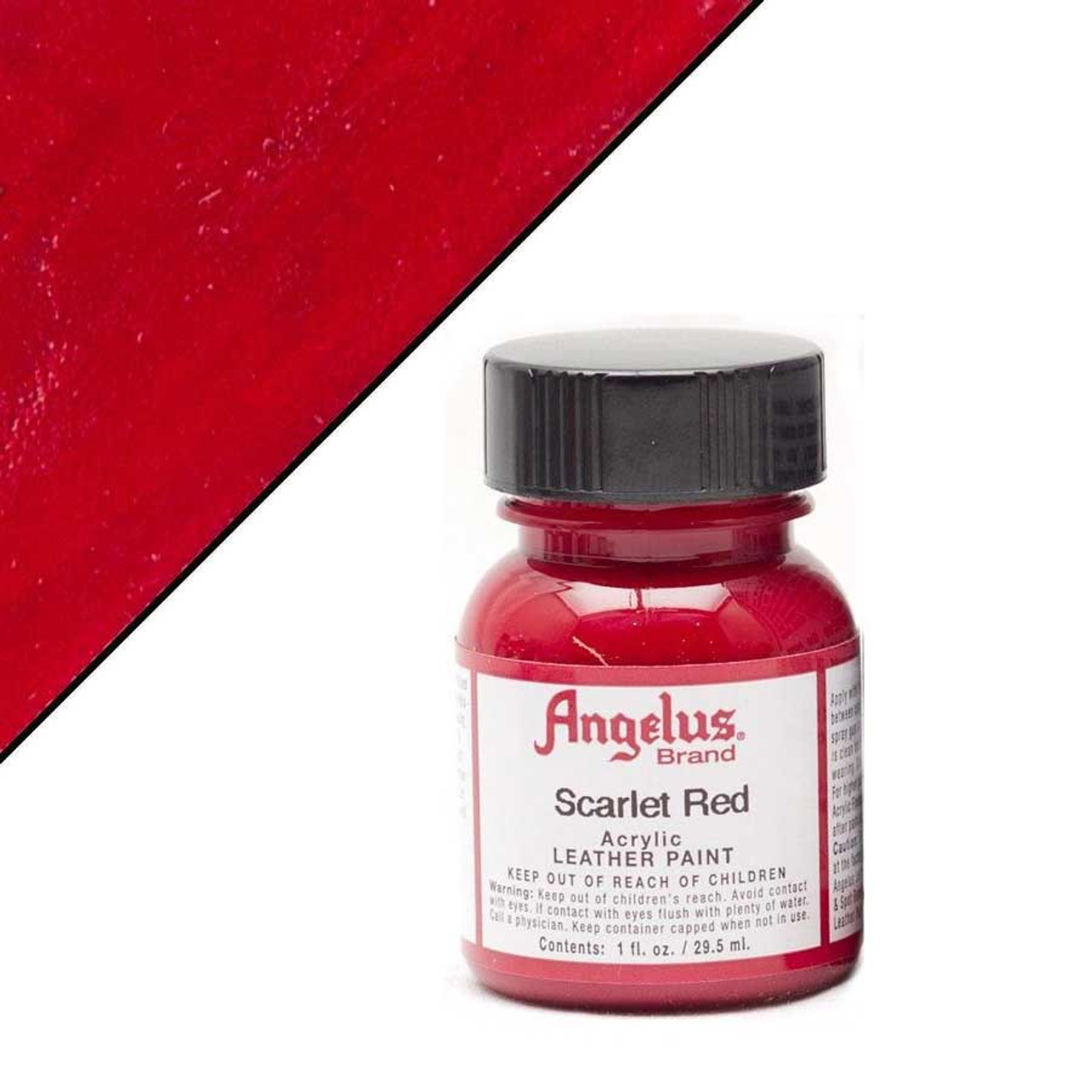 Angelus Leather Paint 1oz Scarlet - Wet Paint Artists' Materials and Framing