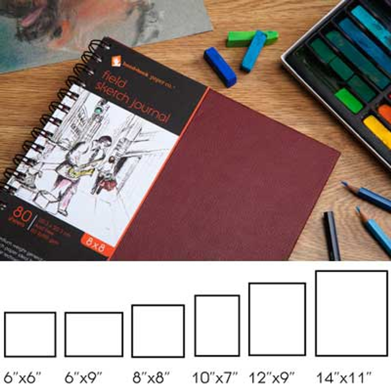 Hand Book Journal Co. Field Book Hardbound Sketch 9x12 - Wet Paint