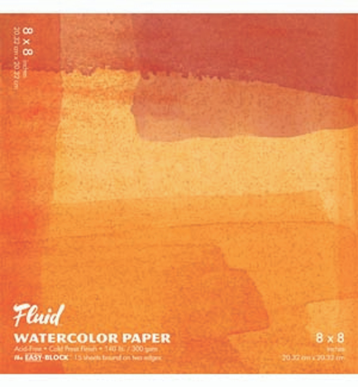 Fluid Watercolor Block 8x8 – Crush