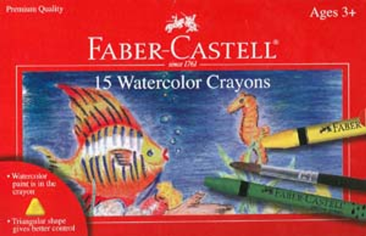 Faber-Castell Red Label 15 Watercolor Crayons - Wet Paint Artists'  Materials and Framing