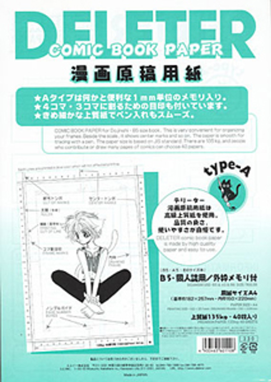 Japan Deleter Manga Manuscript Comic Paper/drawing Paper/sketch