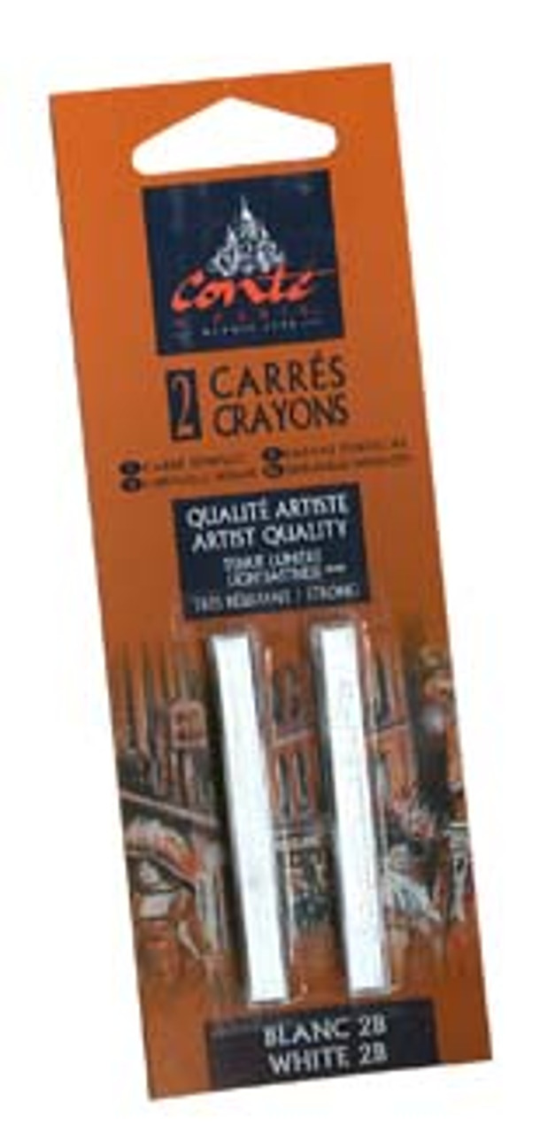 Conte Crayon 2 Pack White 2B