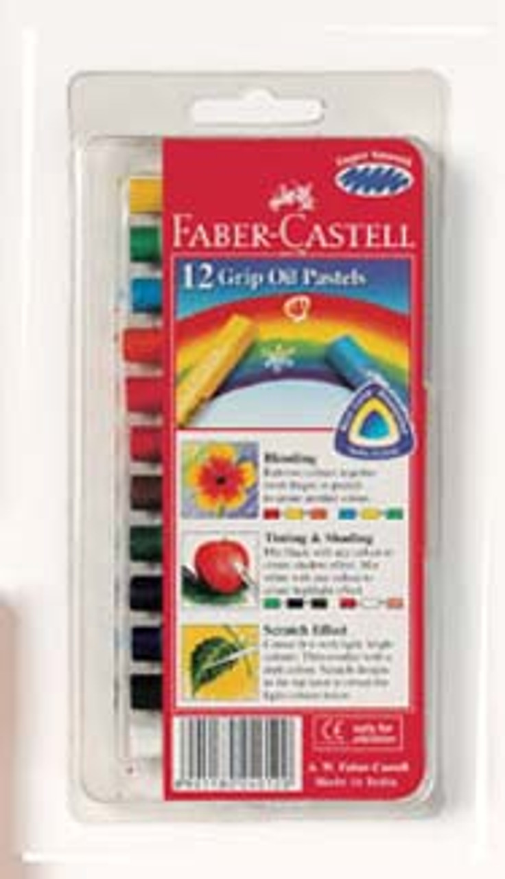 Faber-Castell 12 Vibrant Colors Beginner Oil Pastel Set - Each