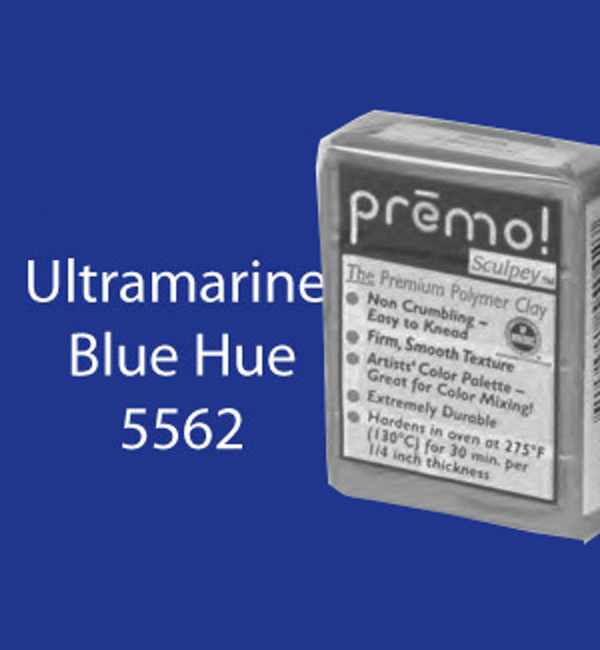 M00547 MOREZMORE Premo! Sculpey ULTRAMARINE BLUE 2oz Sculpting
