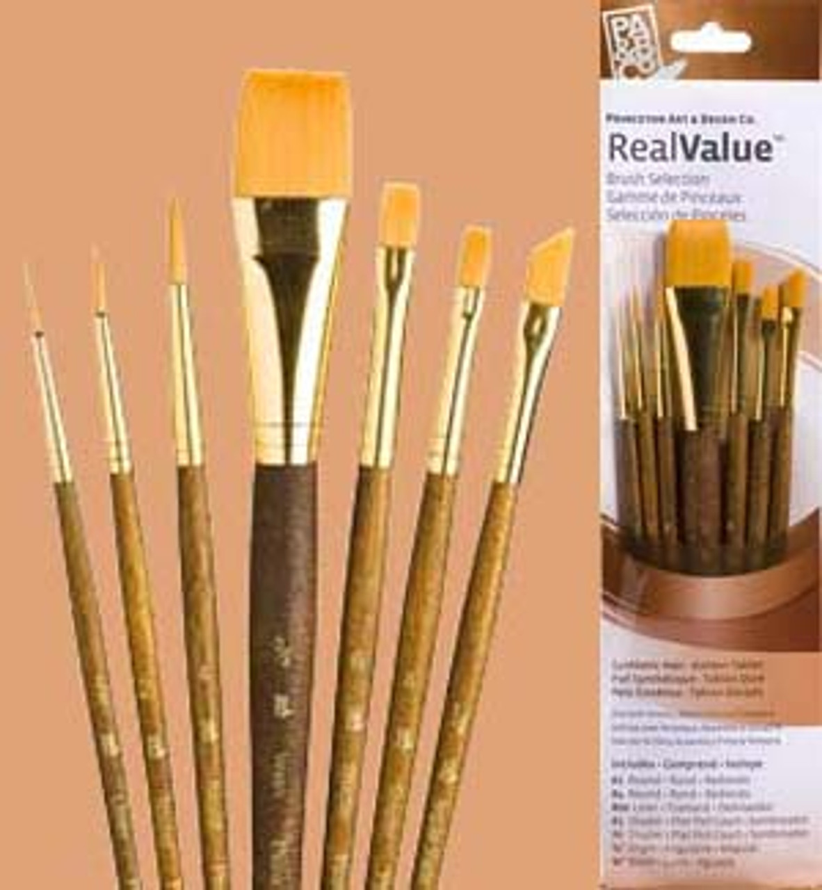 Red Sable Filbert Paint Brushes - Set of 6 Acrylic, Watercolor, Mixed Media or O