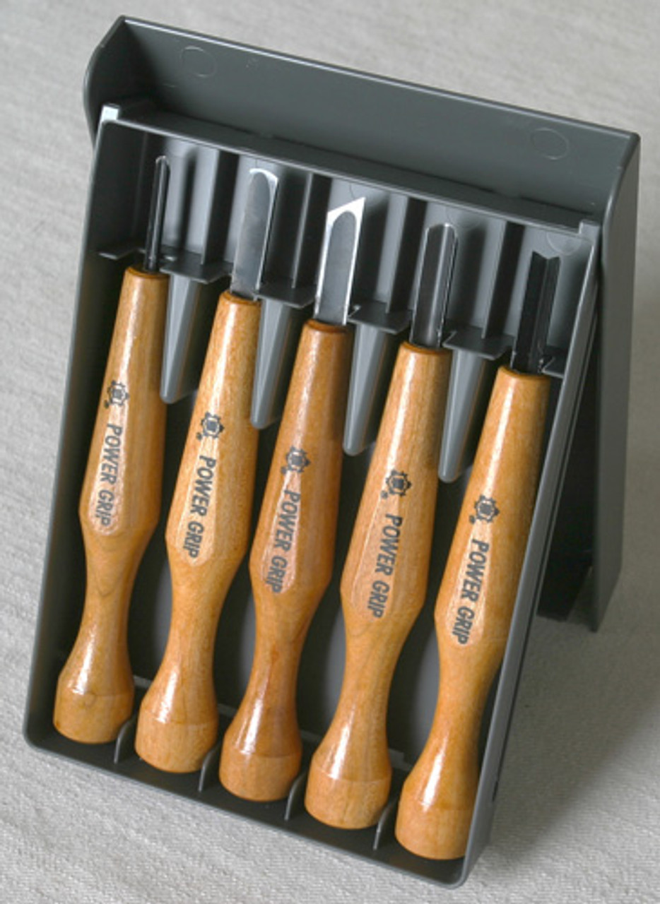 Powergrip Woodcarving Tool Set - Wet Paint Artists' Materials and Framing