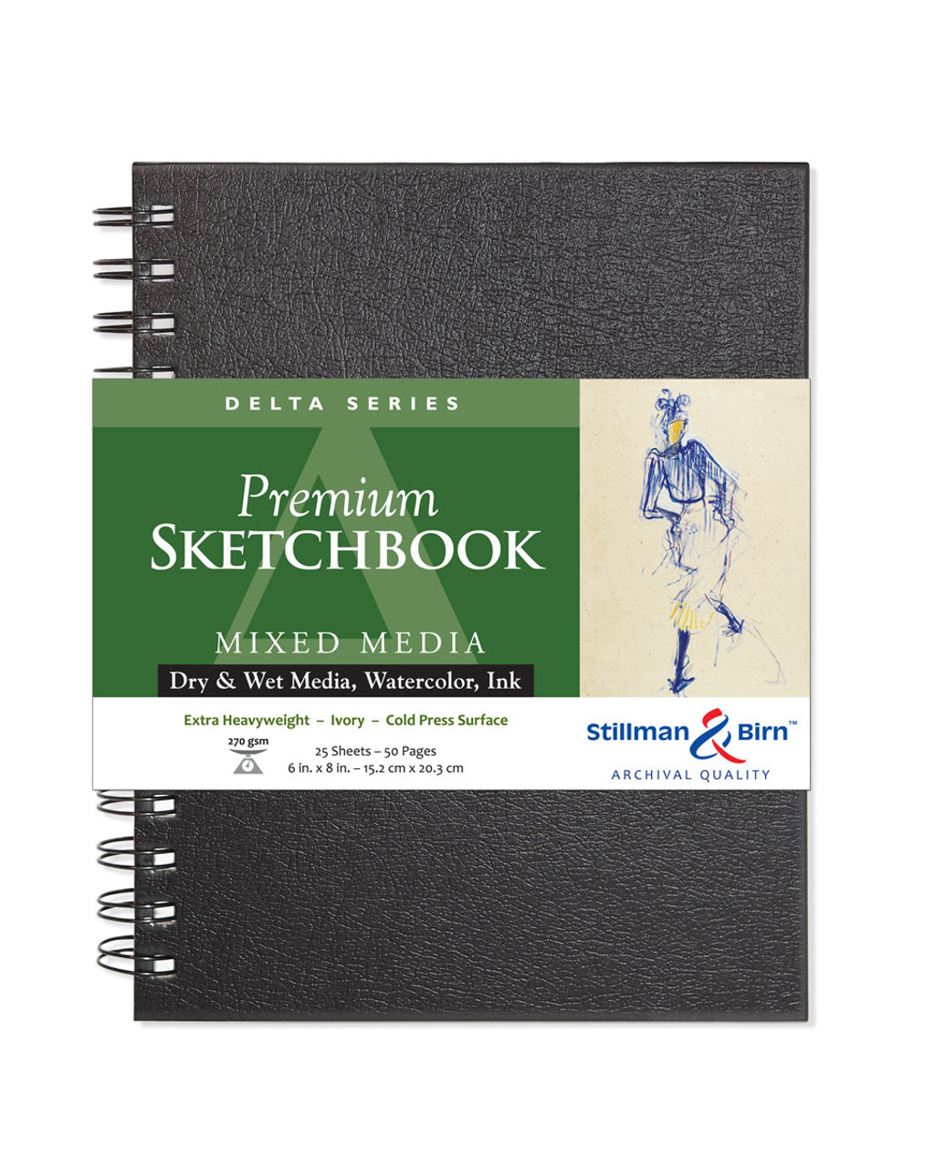 Stillman & Birn Beta Series Wirebound Sketchbook, 6 x 8