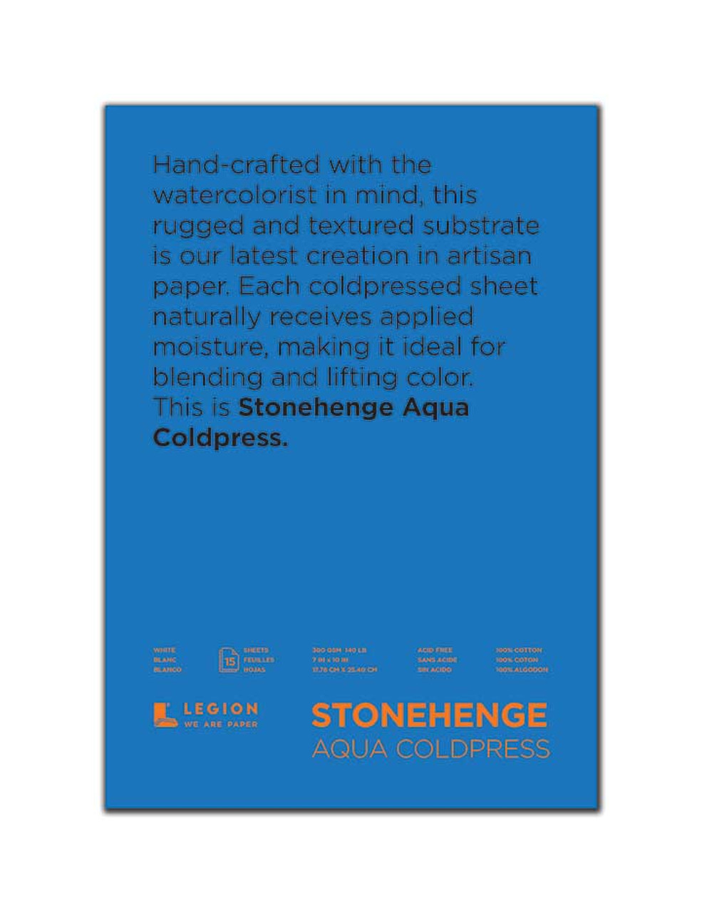 Legion Stonehenge Aqua Hot Press Watercolor Paper