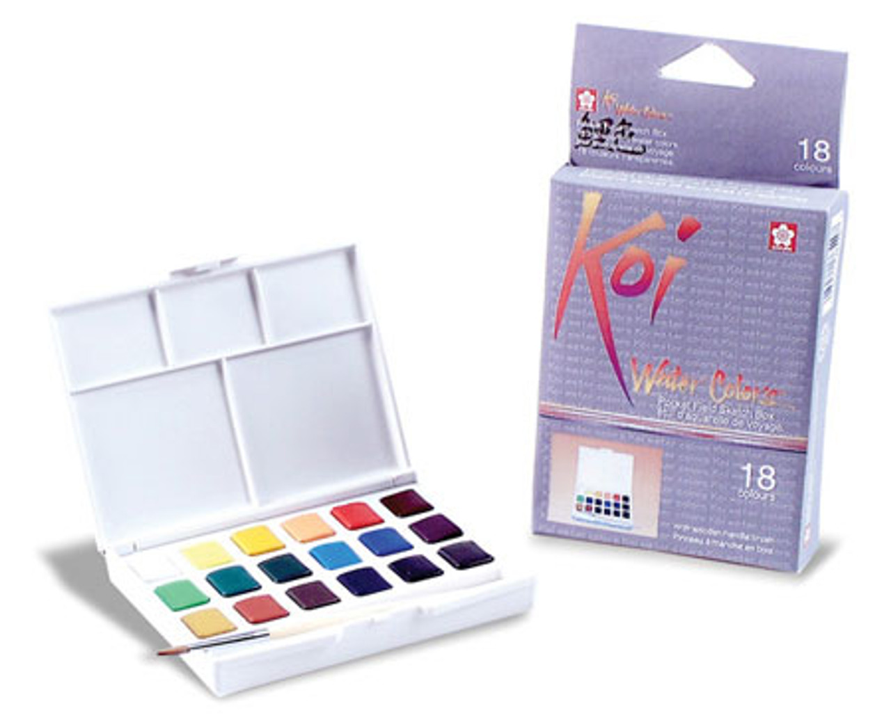 Koi Creative Flourescent and Pearlescent Watercolor Sets