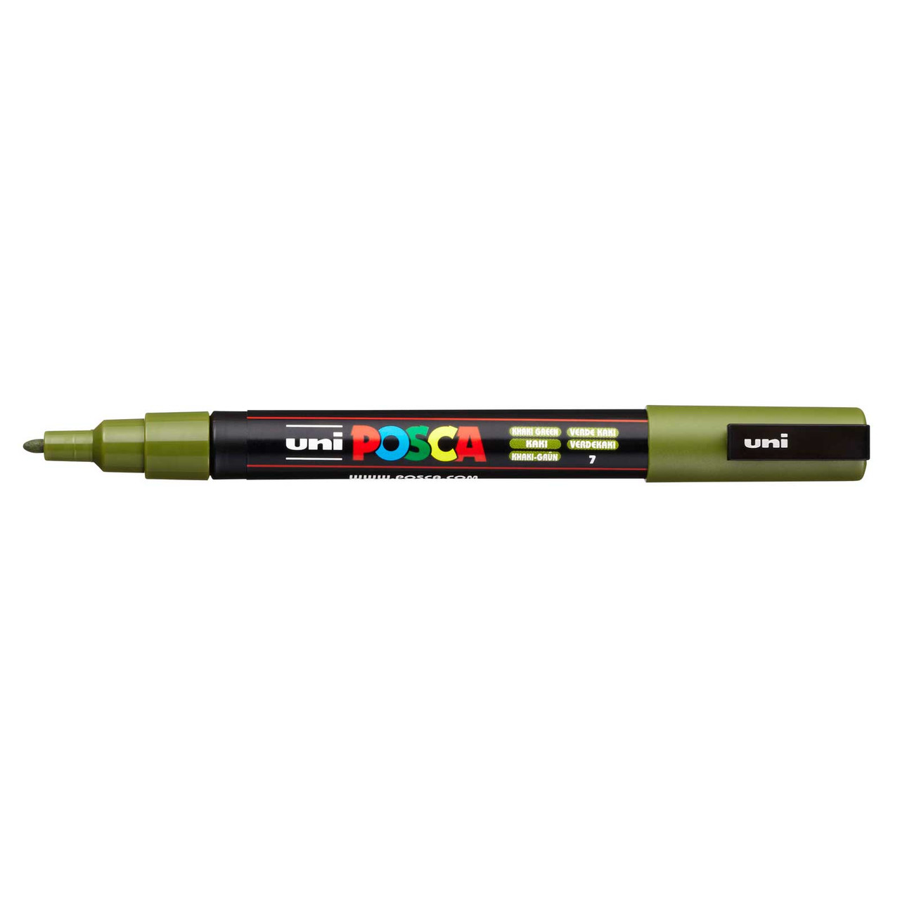 POSCA Acrylic Paint Marker PC-3M Fine Khaki Green Wet Paint