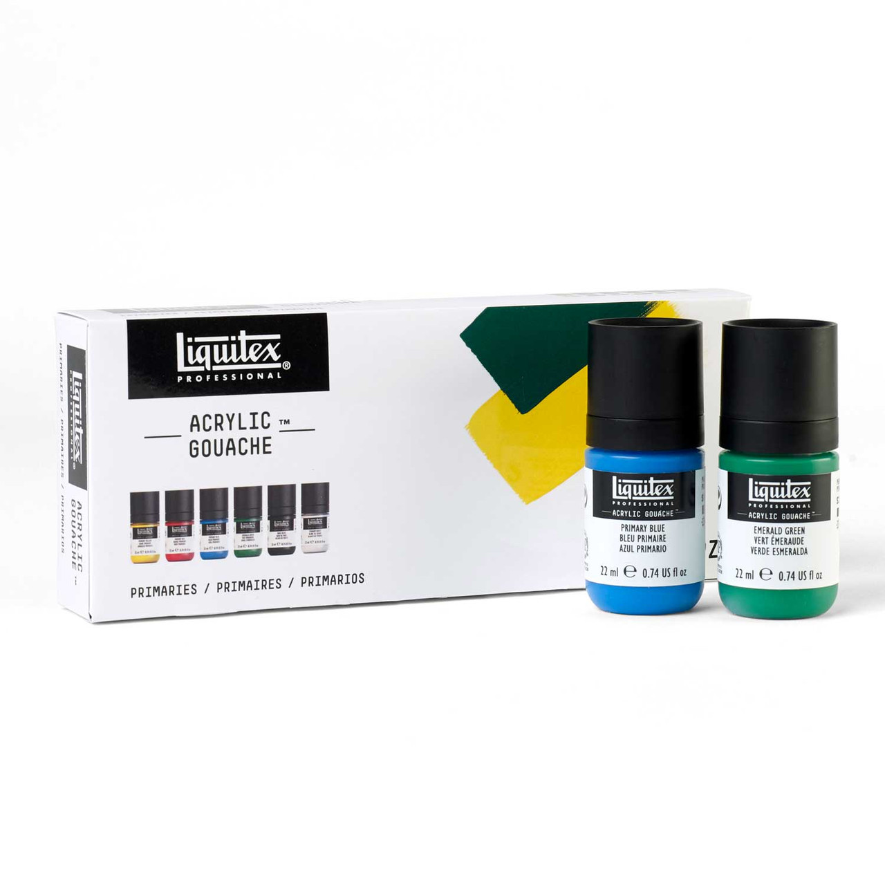 Liquitex Acrylic Gouache, Set of 6 Primary Colors, 59ml Bottles