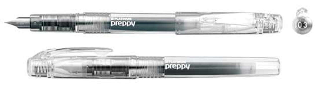 Platinum Preppy Fountain Pen - Crystal - Fine