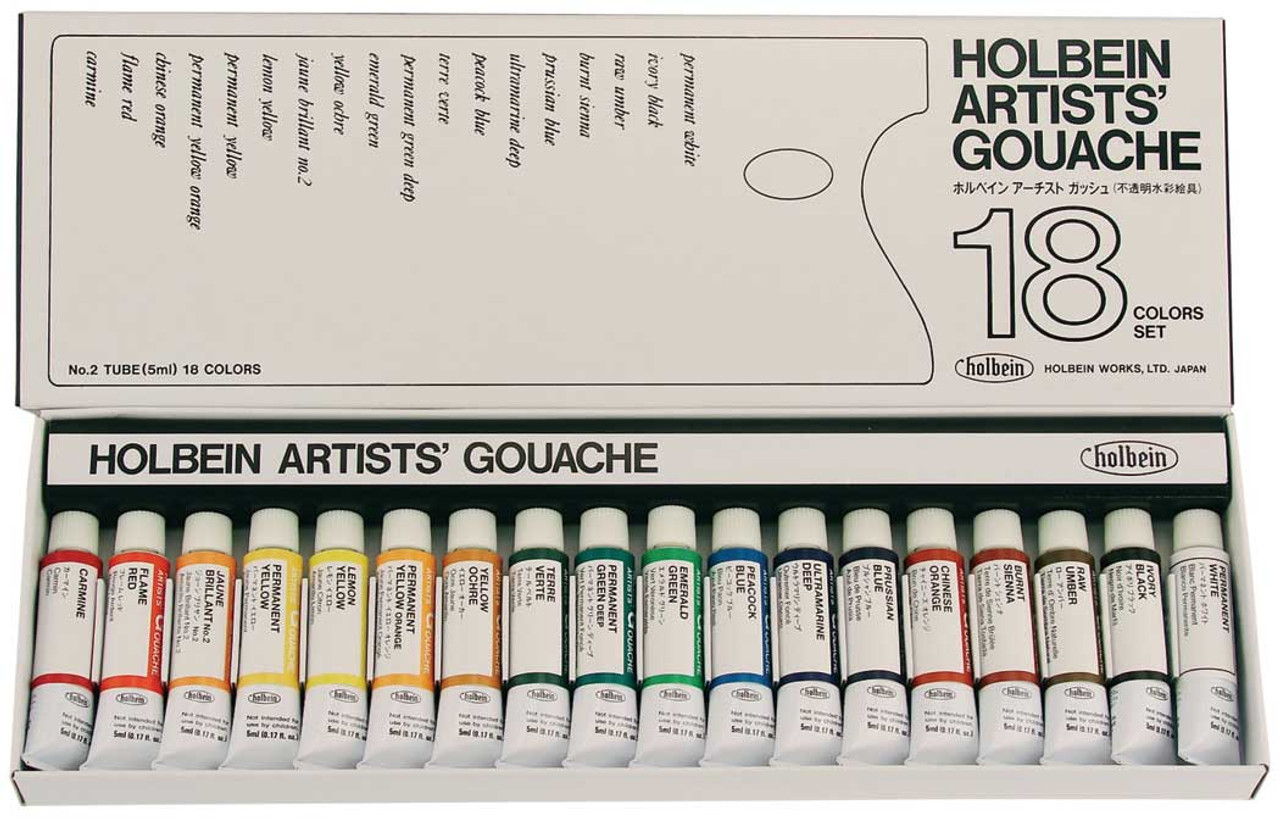 Holbein Artist Designers Gouache 5ml Set of 18