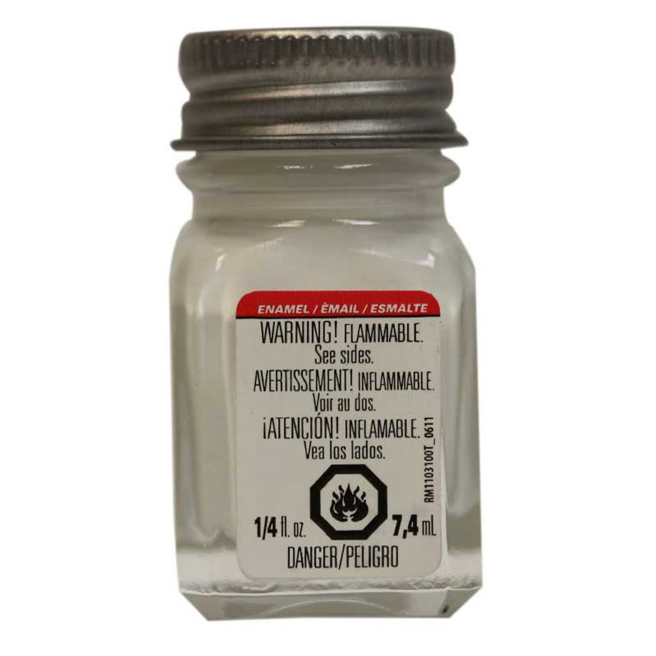 Testors Enamel Paint .25oz Gloss White - Wet Paint Artists