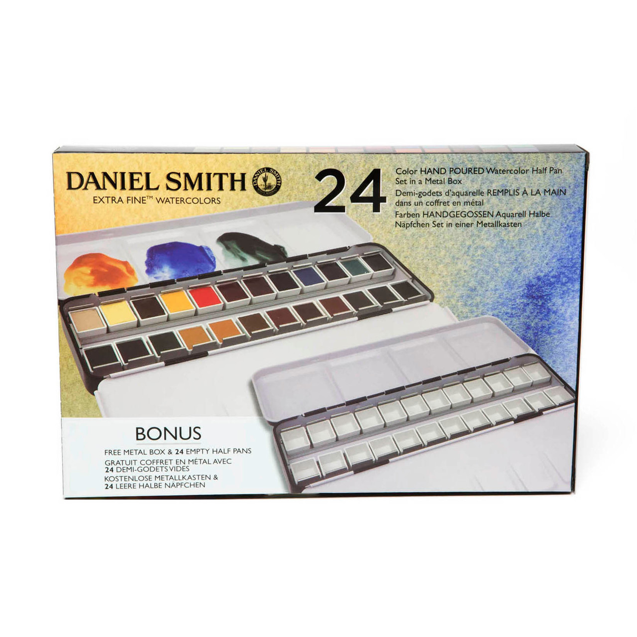 Daniel Smith 1/2 Pan Watercolor Set of 24 Colors
