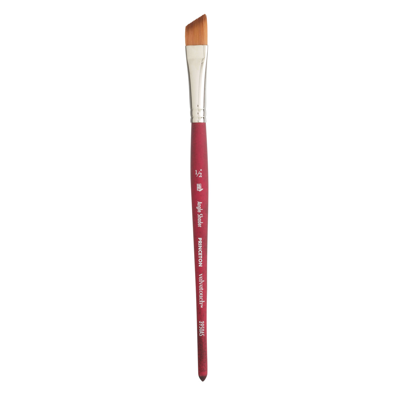 Princeton Brush Velvetouch Mixed Media 3950 series Angle Shader size 1/2 -  Wet Paint Artists' Materials and Framing