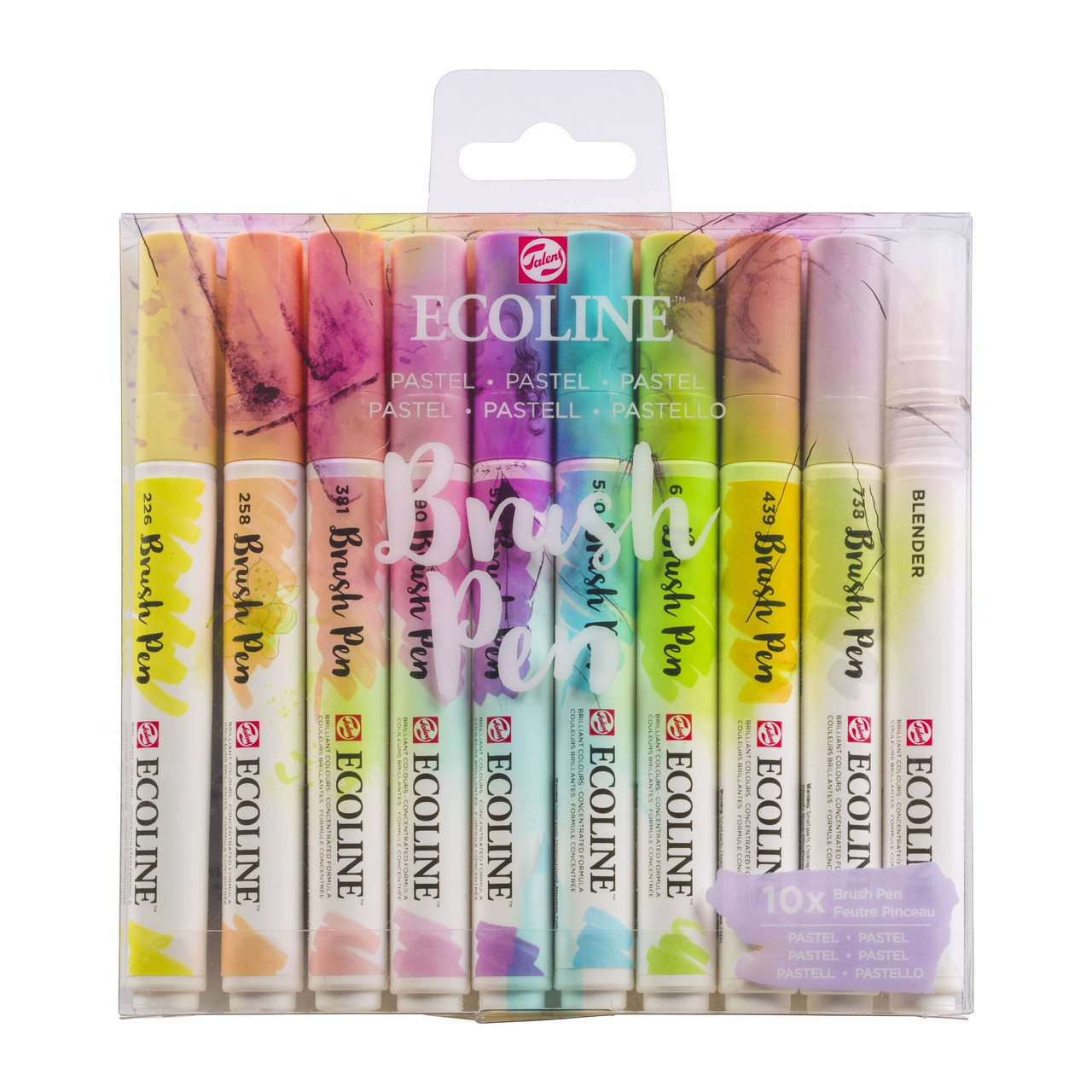 Set 10 Rotuladores Lettering Pastel Ecoline –