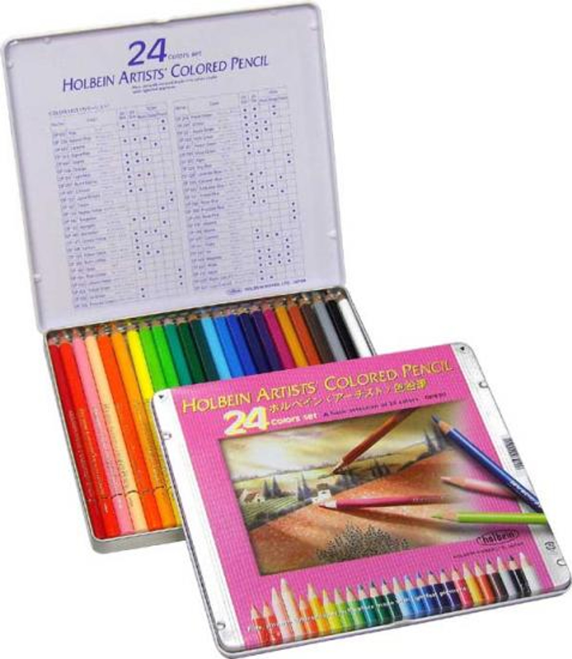 Holbein : Artists' Coloured Pencil : Set of 24