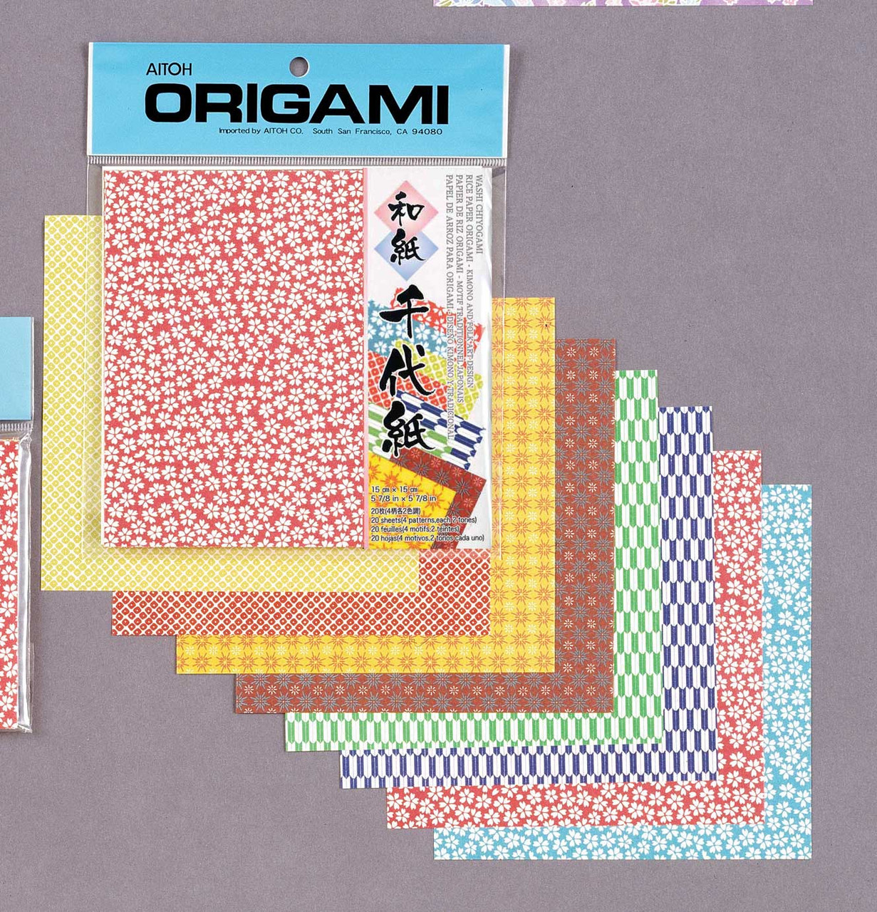 Aitoh Origami Kimono & Folk Art 20 Sheets 5 7/8
