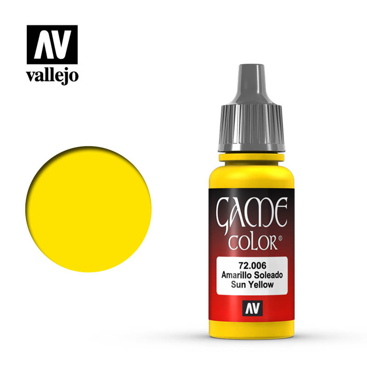 Vallejo Game Color Acrylic 17ml Sun Yellow - Wet Paint Artists