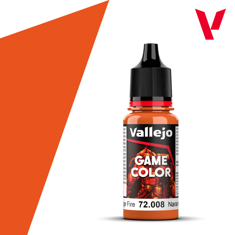 Vallejo Game Color Acrylic 17ml Orange Fire - Wet Paint Artists