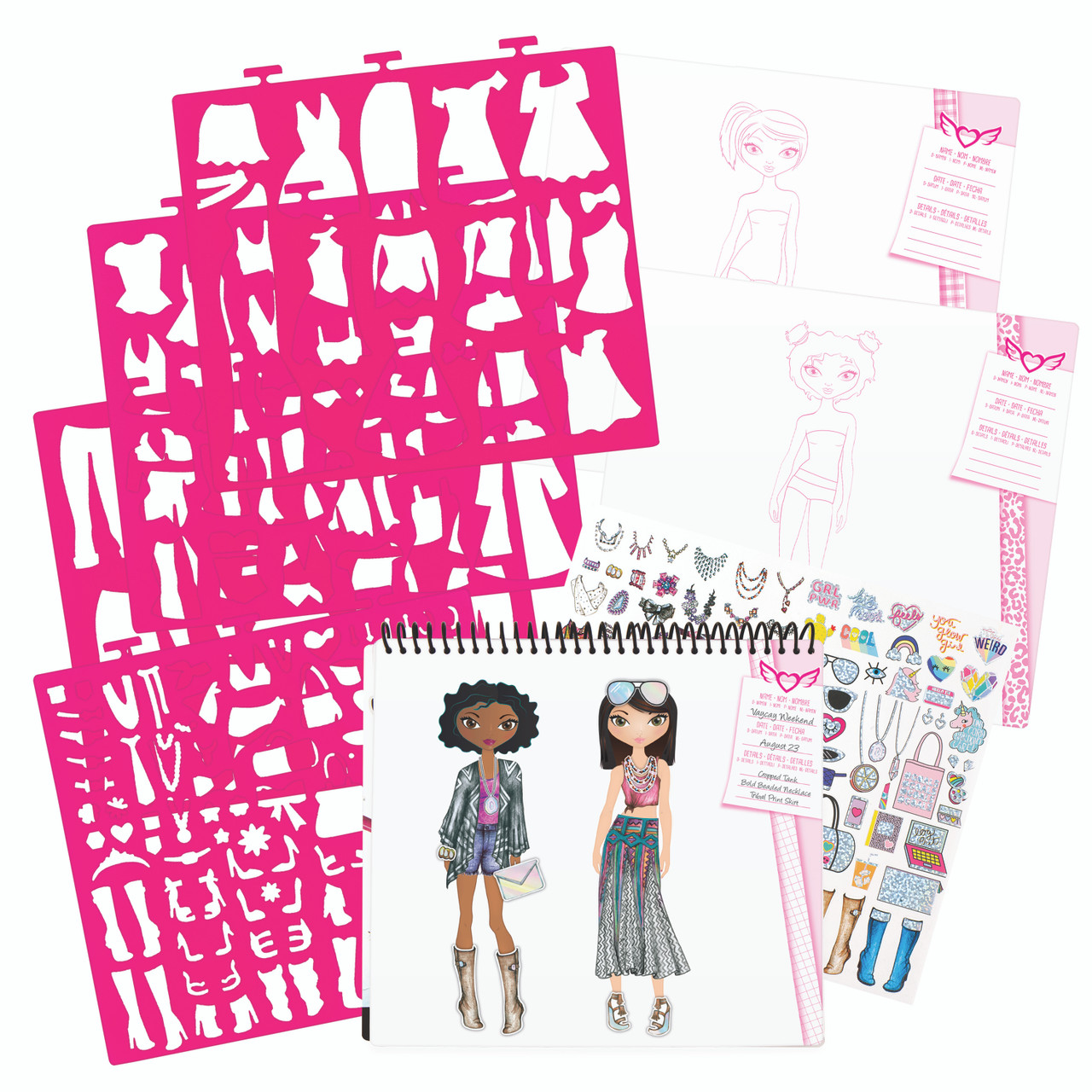 Fashion Angels Fashionista Design Sketch Portfolio CAMP, 55% OFF