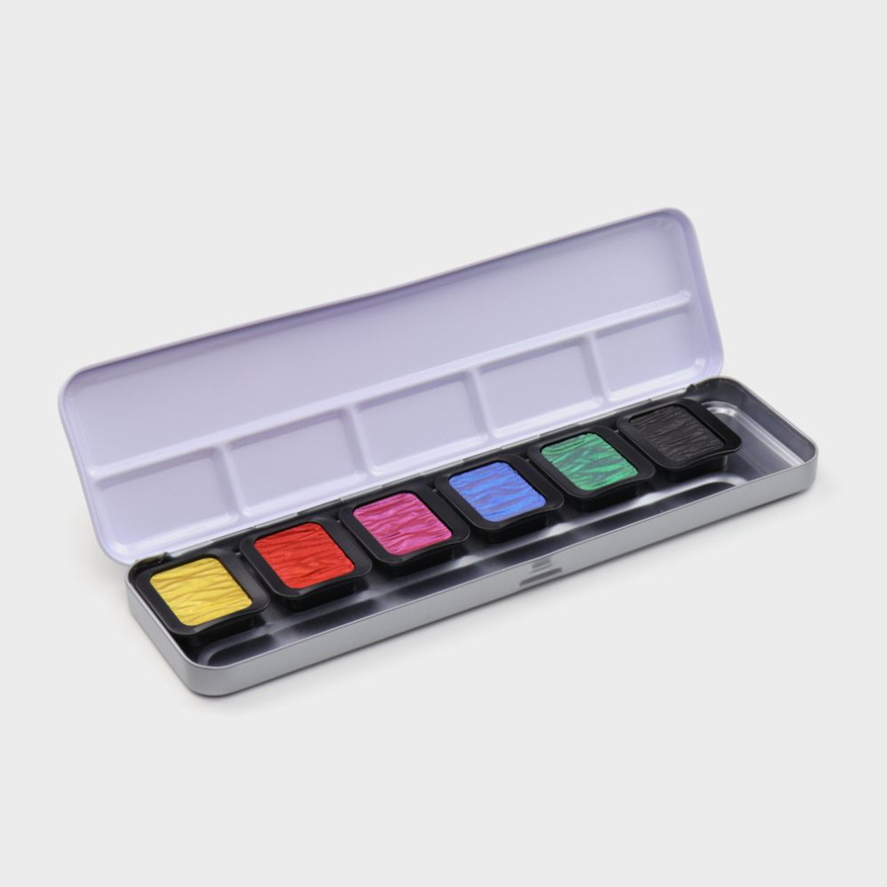 Finetec Artist Mica Watercolor Pan Premium High Chroma 6 Set