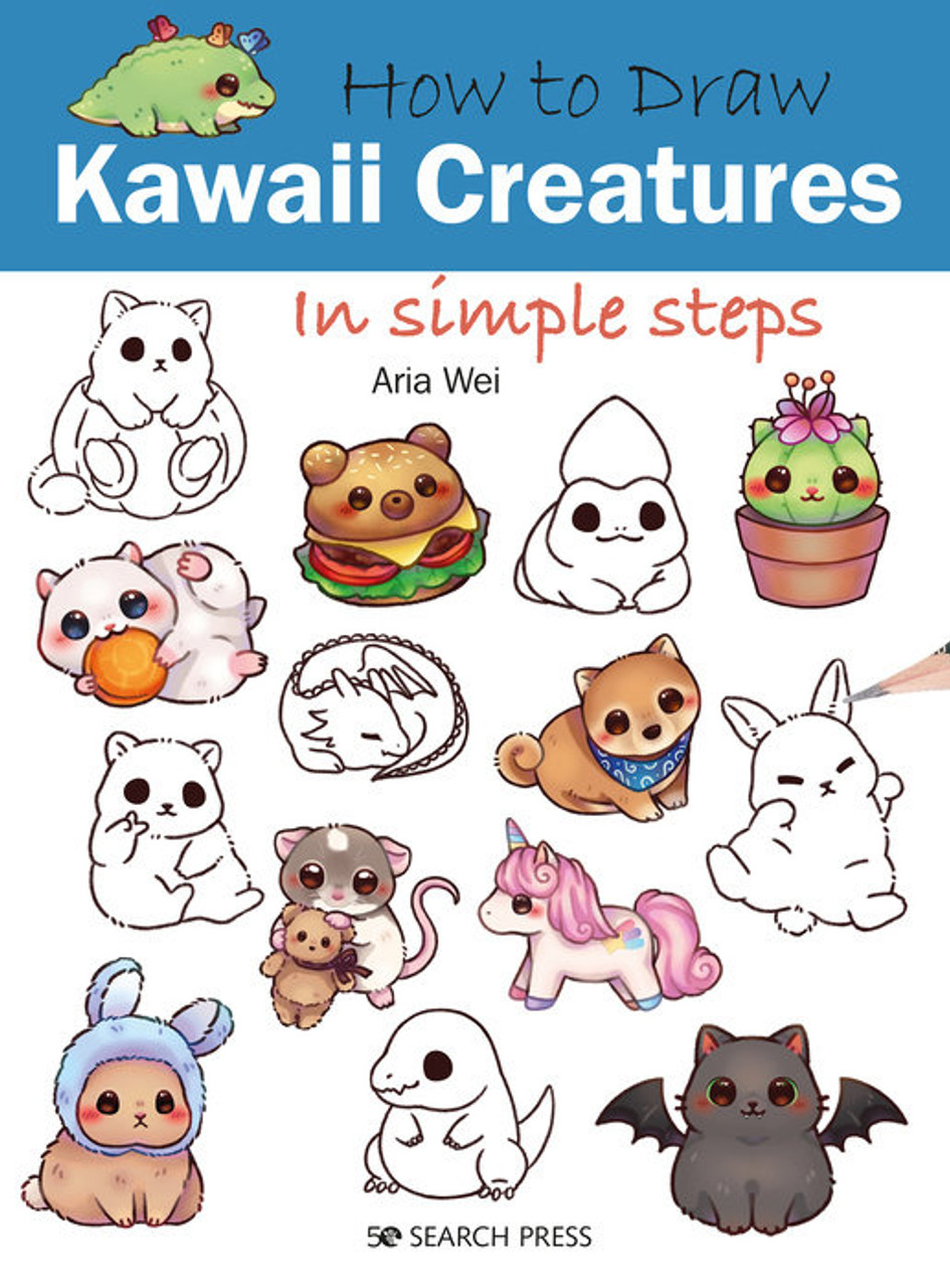 How to Draw Kawaii Creatures in Simple Steps - Wet Paint Artists ...