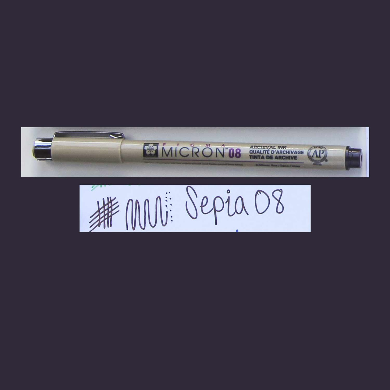 Sakura Pigma Micron Pen 08 Sepia - Wet Paint Artists' Materials and Framing