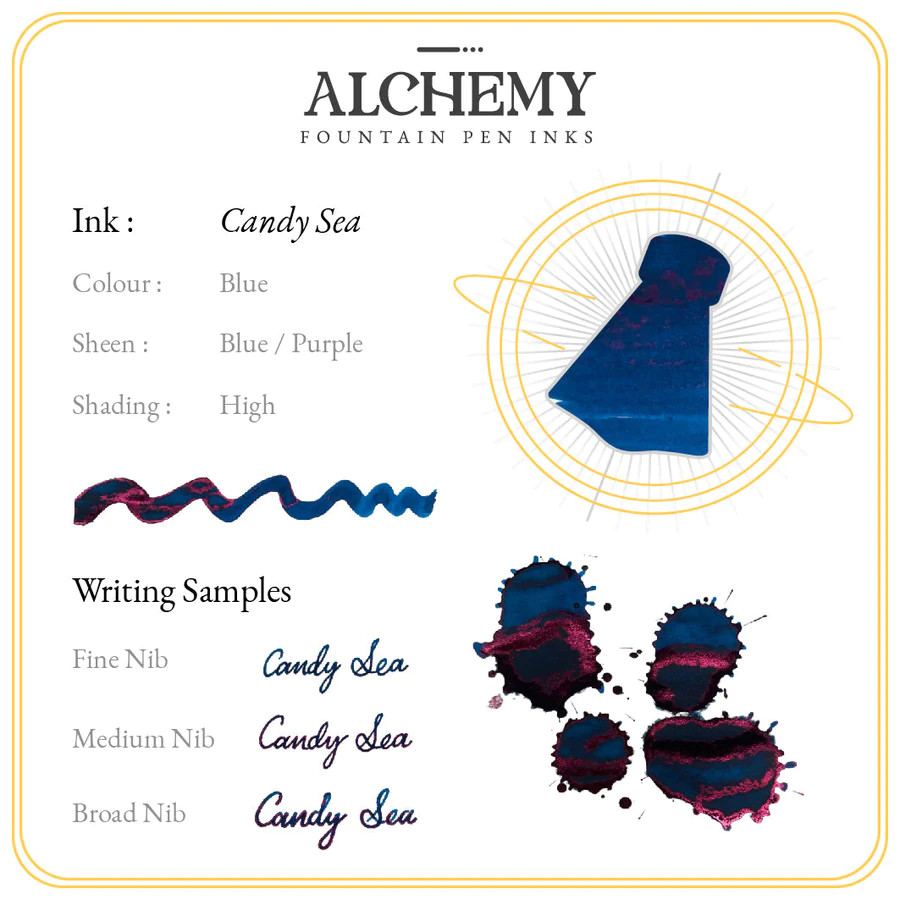Endless Alchemy Fountain Pen Ink 45ml Candy Sea - Wet Paint Artists ...
