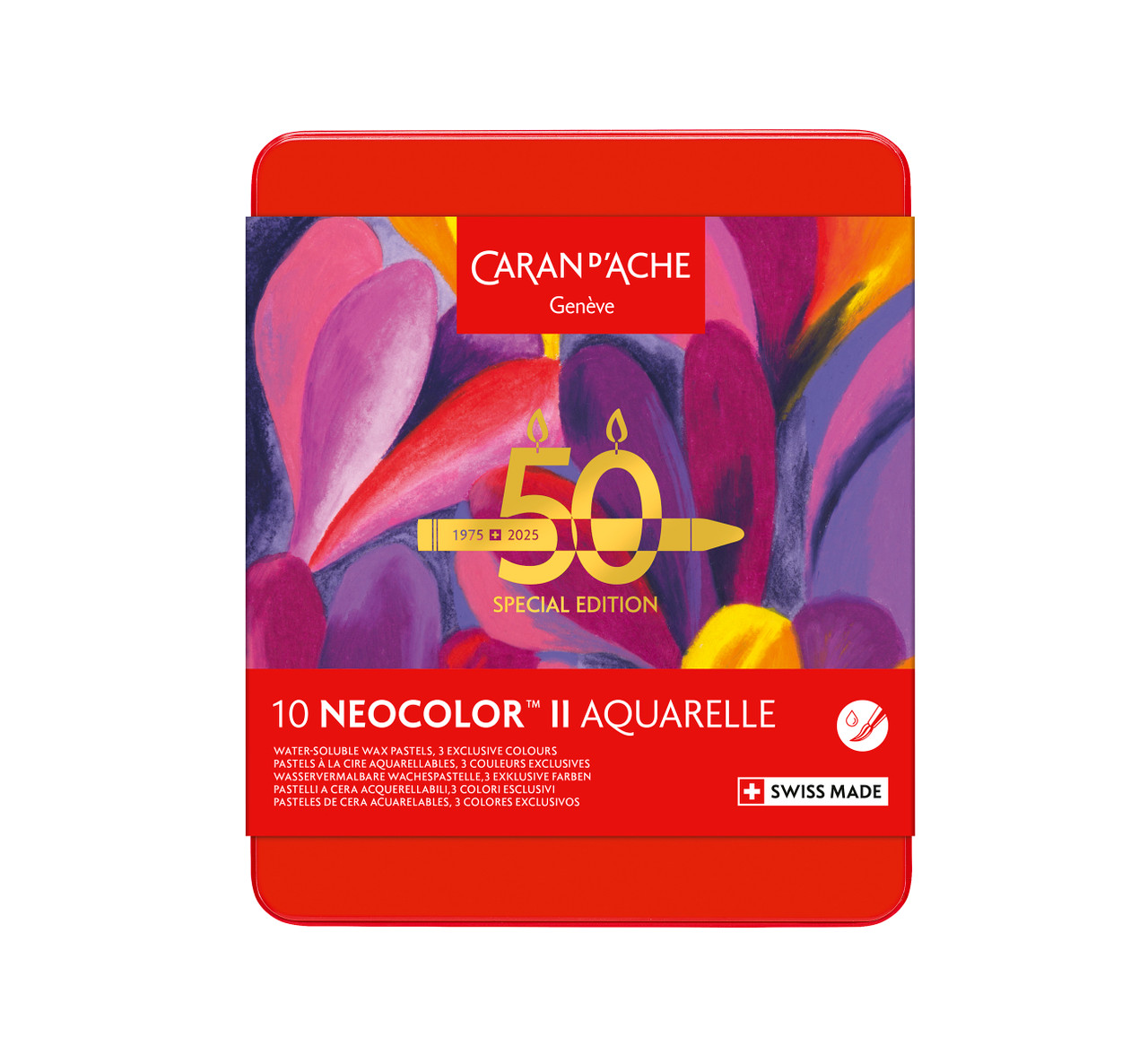Caran d'Ache Neocolor II Special Edition 10 Color Set Pop Wet