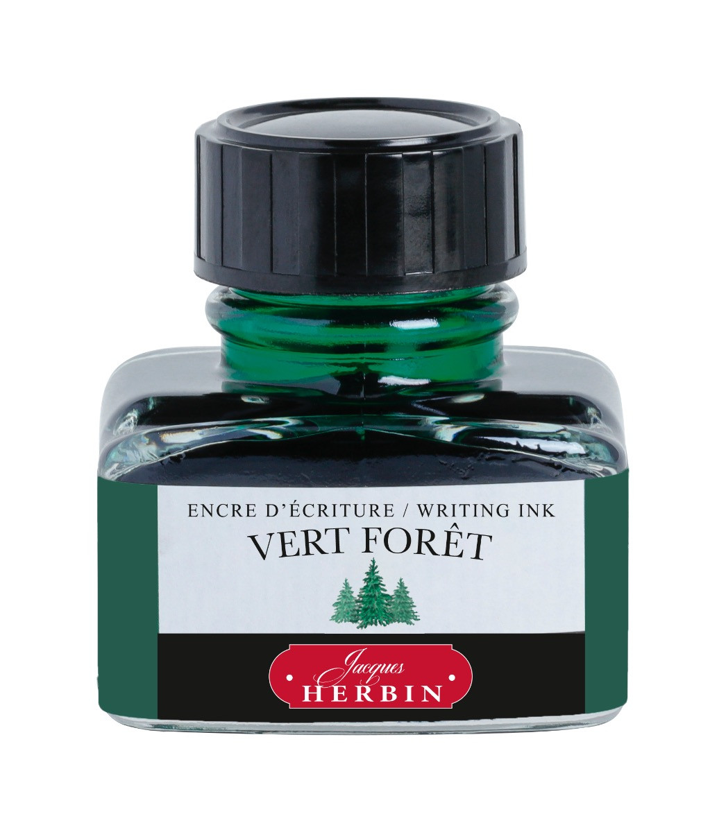 Herbin Fountain Pen Ink 30ml Vert Forêt Wet Paint Artists