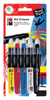 Marabu Art Crayons Primary Colors 5 Pack