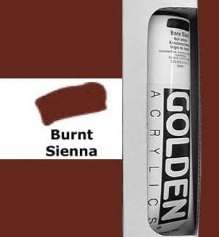 Golden Artist Colors Heavy Body Acrylic: 5oz Burnt Sienna