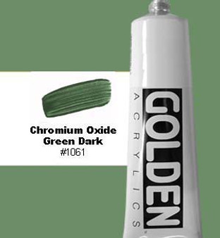 Golden Artist Colors Heavy Body Acrylic 2 oz Chromium Oxide Green Dark