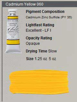 M. Graham Oil 1.25oz Series 6: Cadmium Yellow