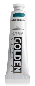 Golden Artist Colors Heavy Body Acrylic: 2oz Cobalt Turquoise