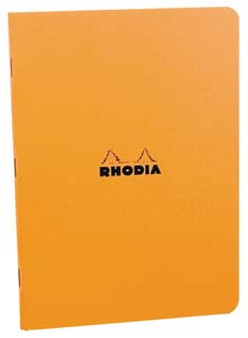 Rhodia Stapled Side-Bound 6x8 Lined Orange