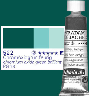 Schmincke Horadam Gouache 15ml Chrome Ox Green Blue