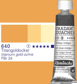 Schmincke Horadam Gouache 15ml Titanium Gold Ochre